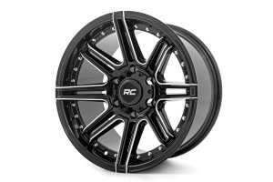 Wheel - Rough Country - 88 Series, One-Piece, 6x5.5, +0mm - Gloss Black